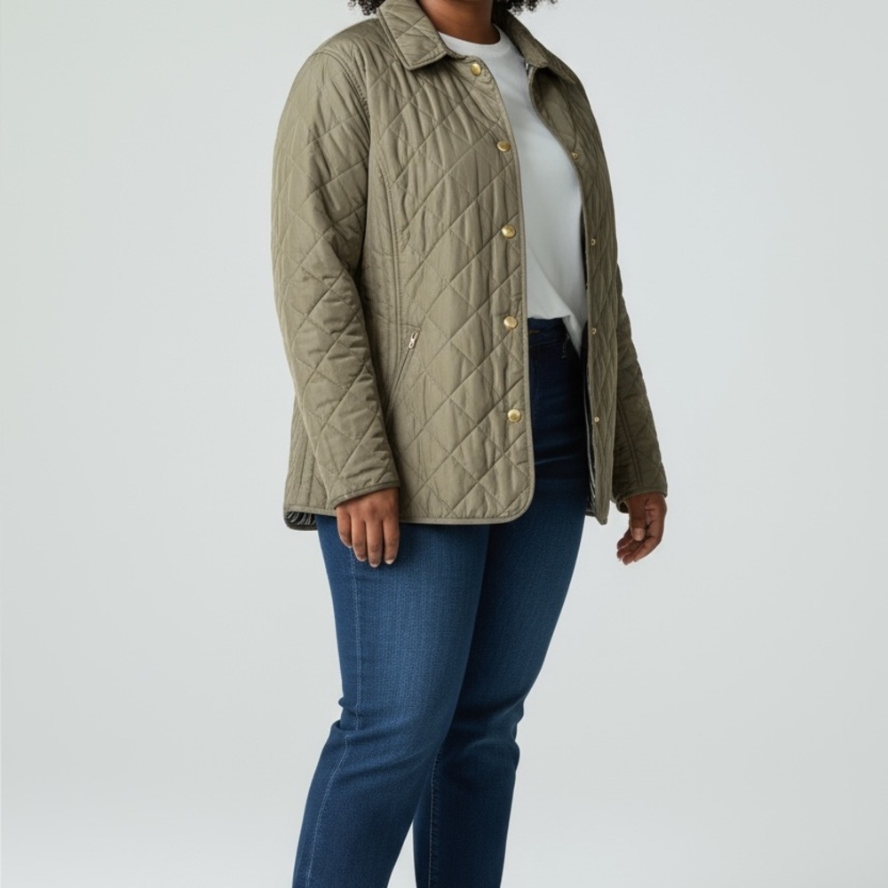 crown & ivy Olive Utility Jacket